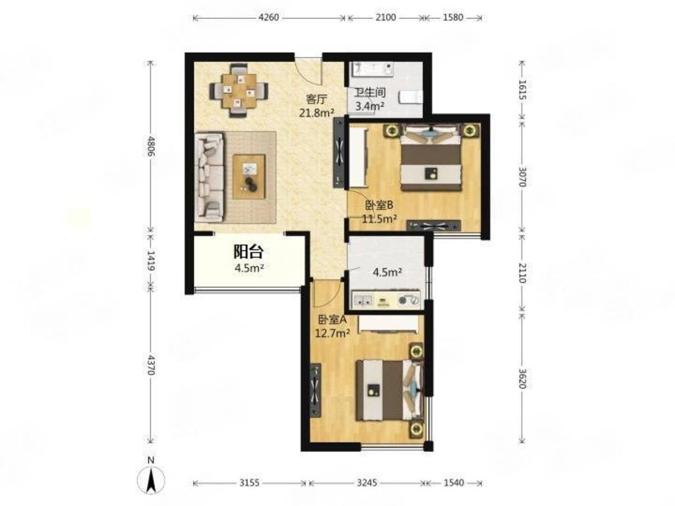 北京晨月园二手房房源图片