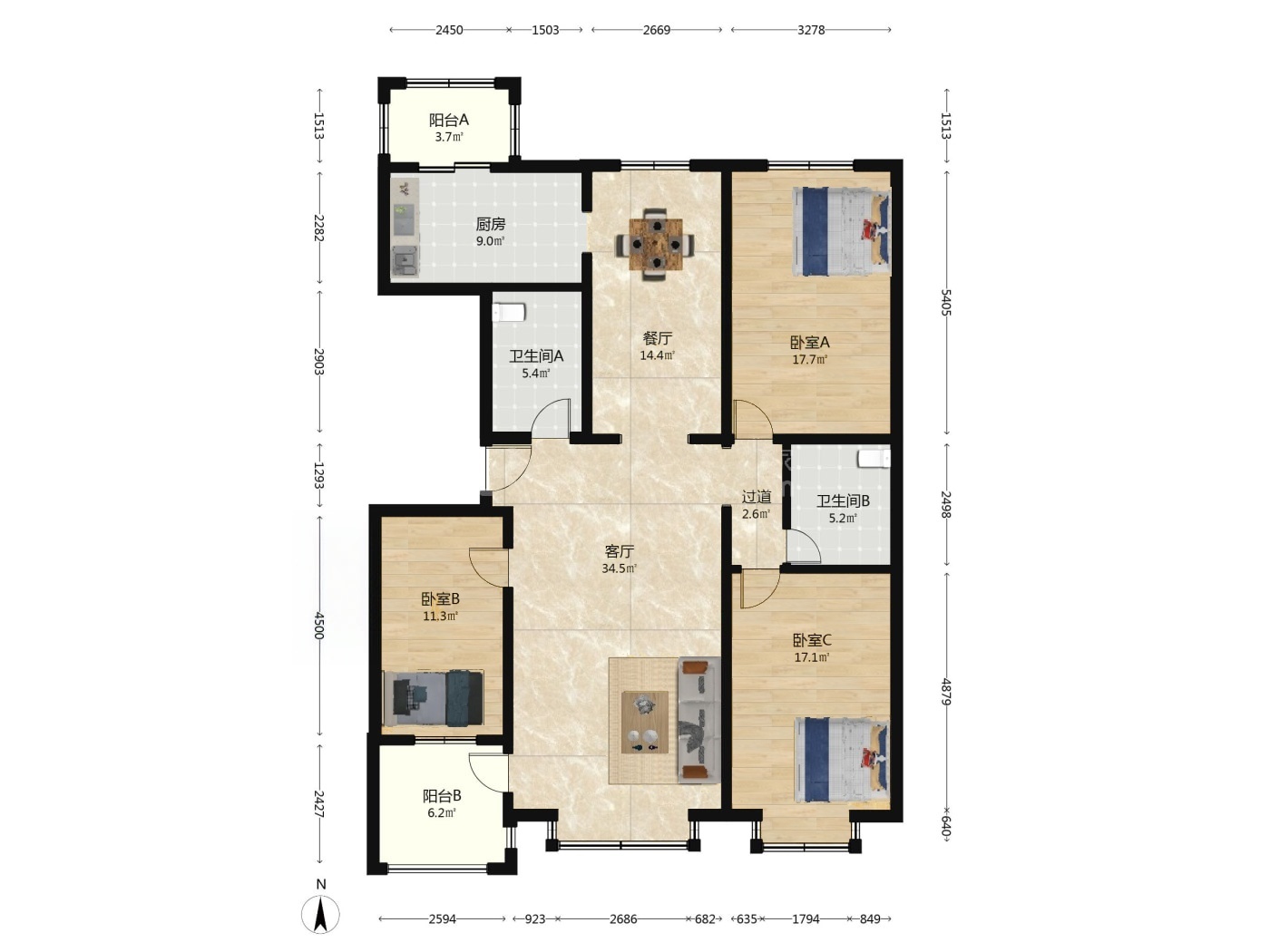 北京天通苑中苑二手房房源图片