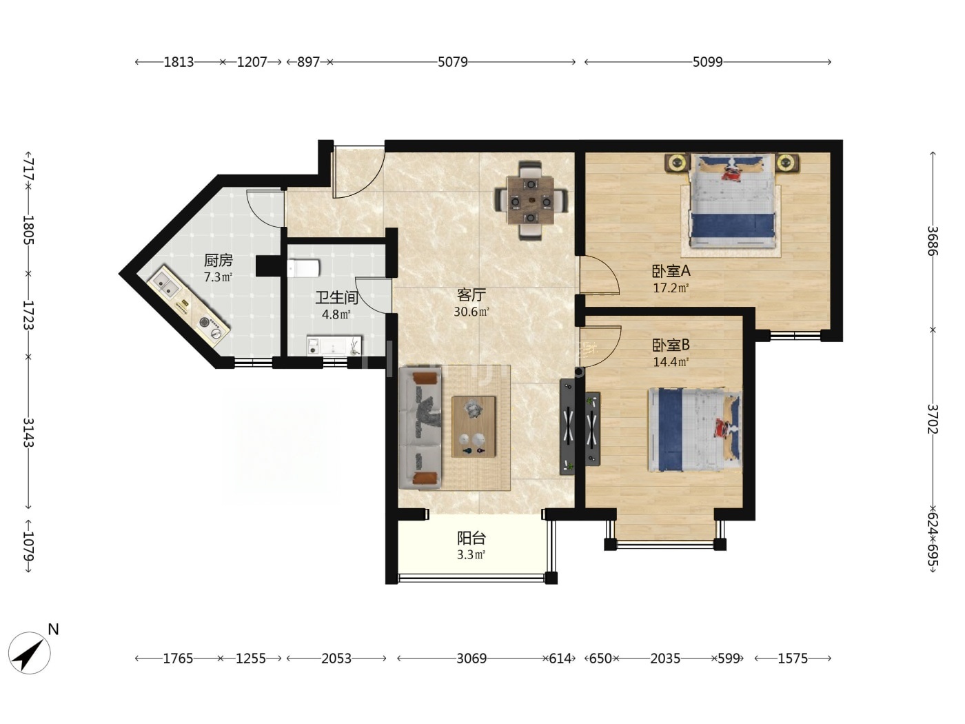 北京时雨园二手房房源图片
