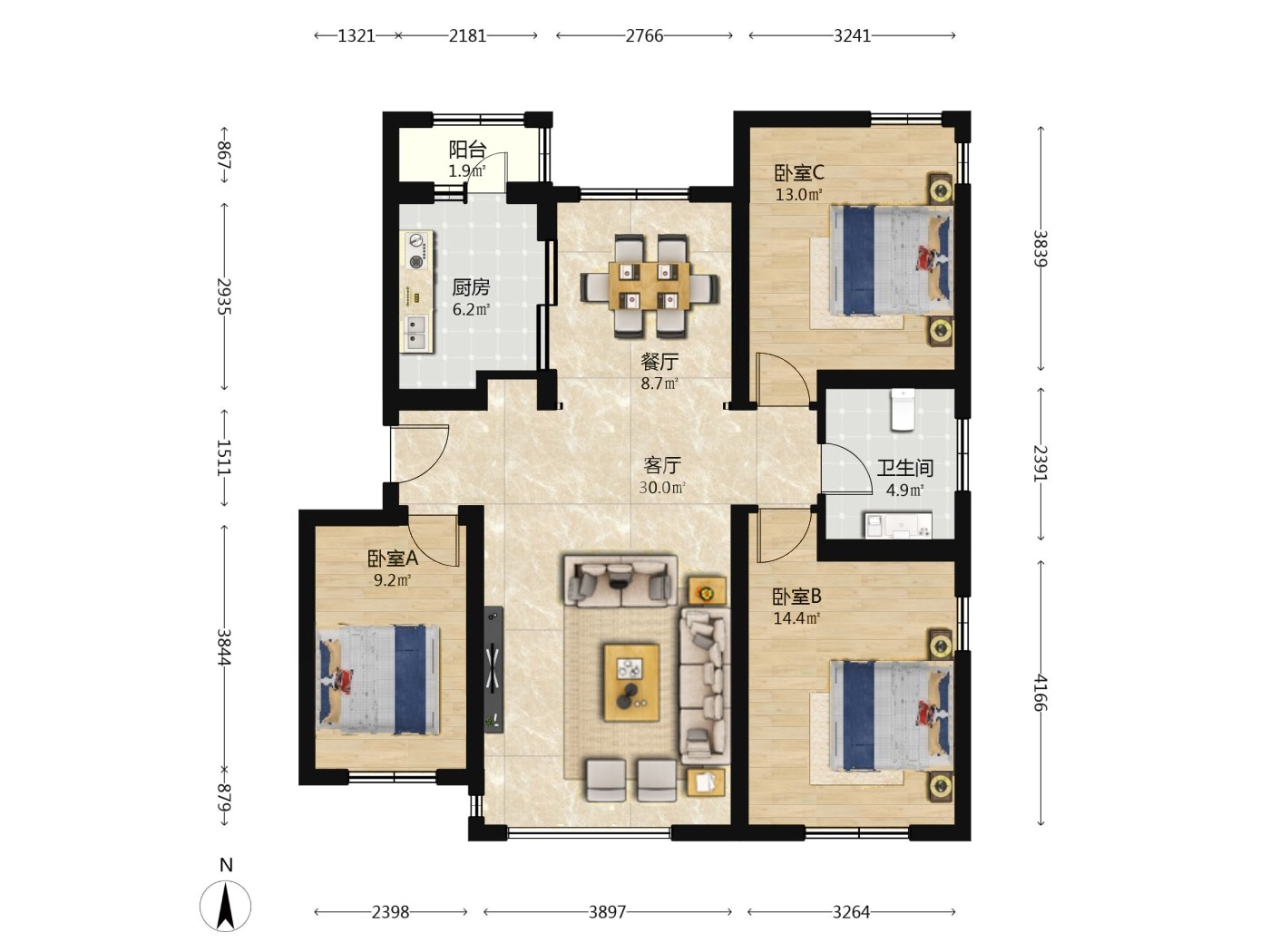 北京恋日绿岛小区二手房房源图片