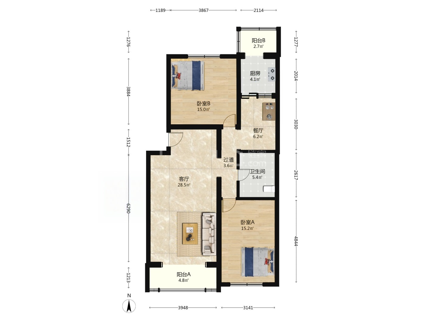 北京天通苑东二区二手房房源图片