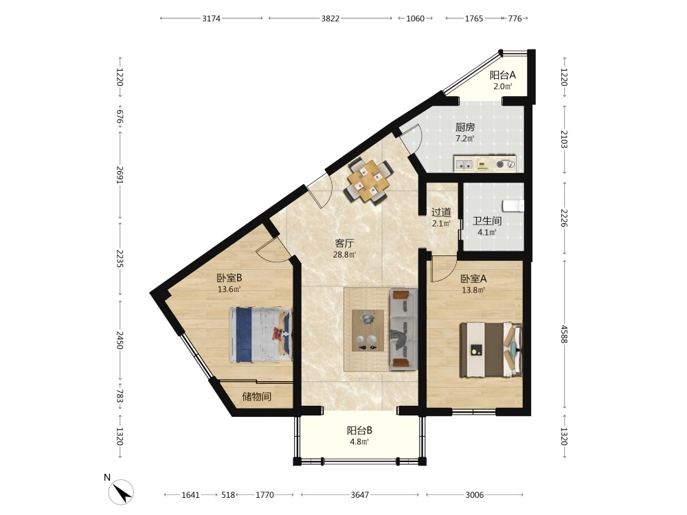 北京天通苑四区二手房房源图片