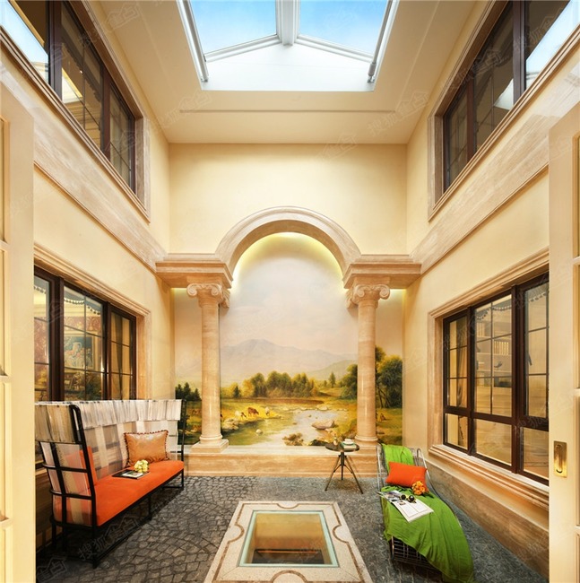 北辰红橡墅_客厅图