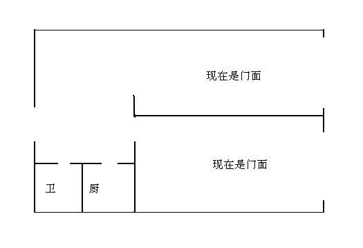 双门面商铺户型图图片