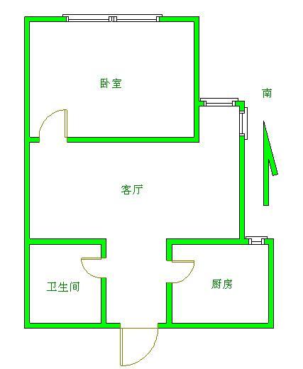 首开畅心园正规一居室.楼层好,265万诚售