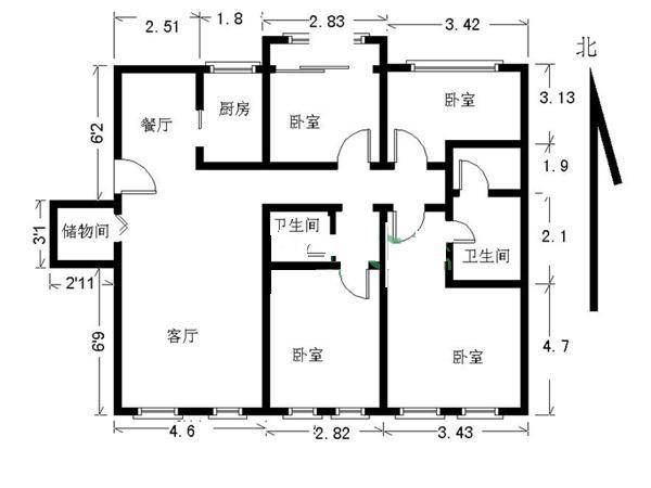 北京印象户型图图片