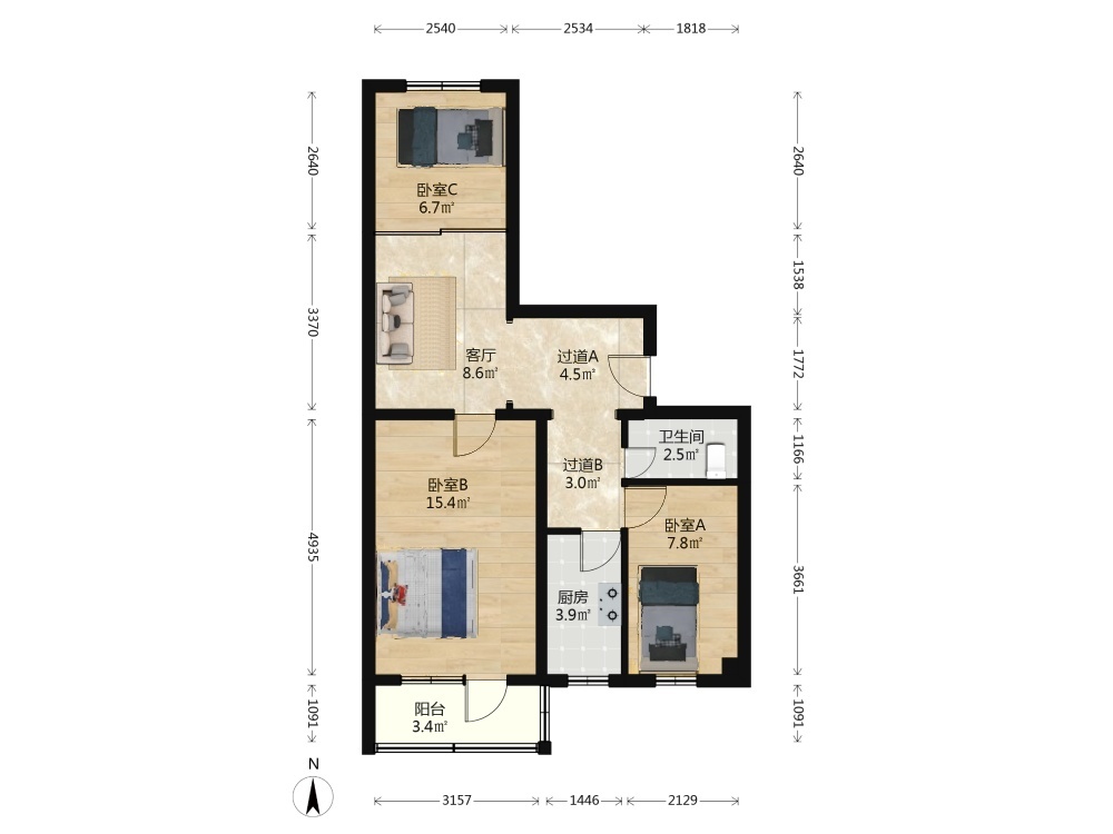 推推99房产网北京二手房房源图片