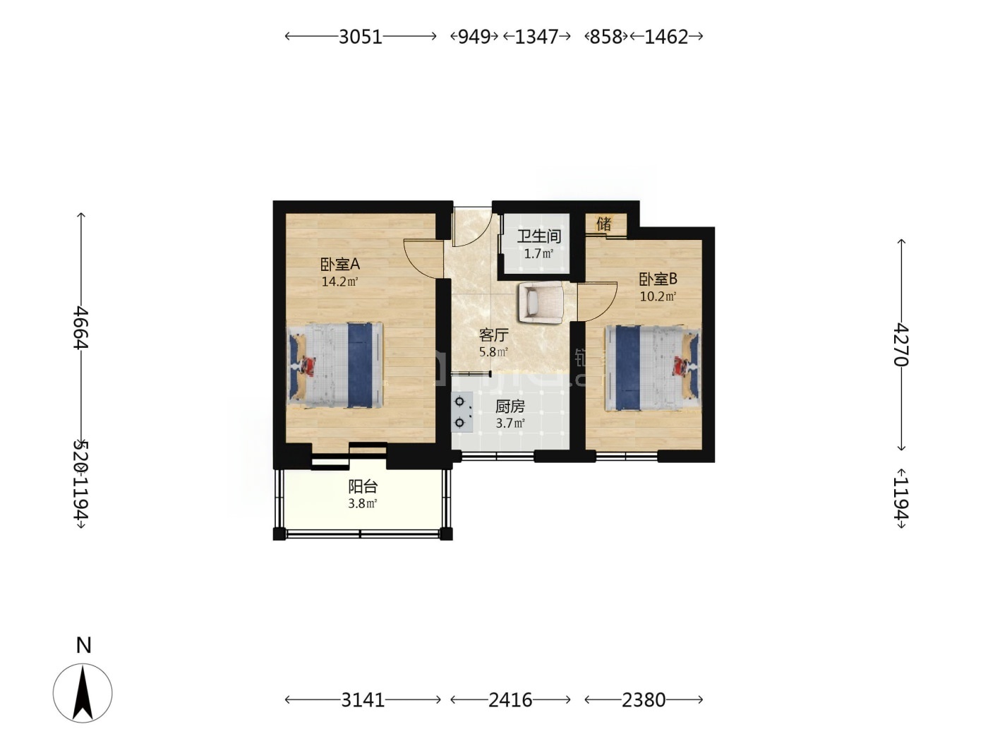 推推99房产网北京二手房房源图片