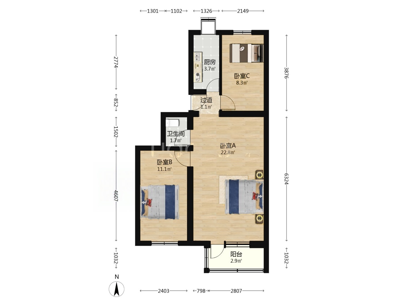 推推99房产网北京二手房房源图片