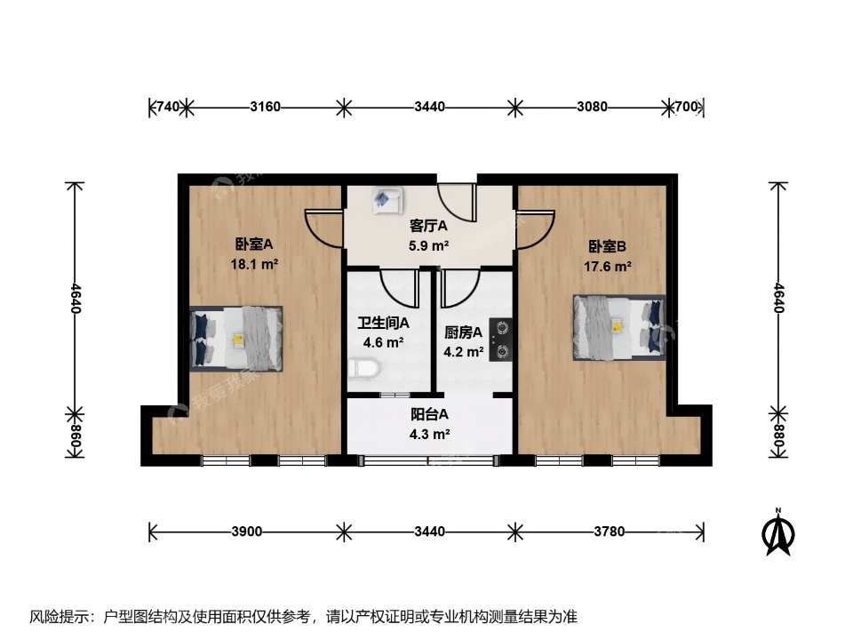推推99北京房产网和平街十区出租房房源图片