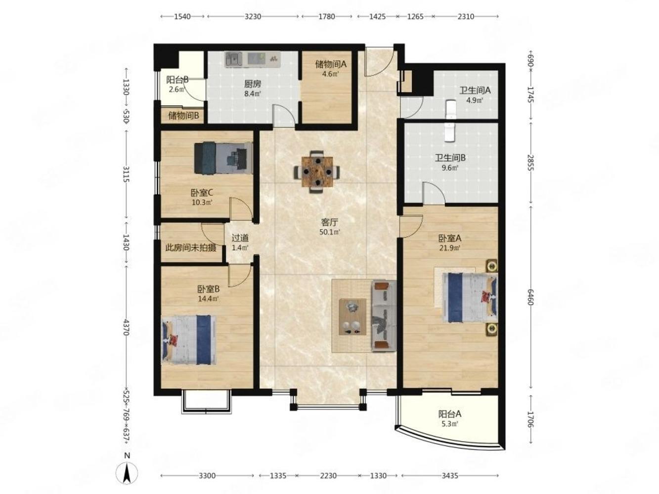 推推99北京房产网中景濠庭出租房房源图片