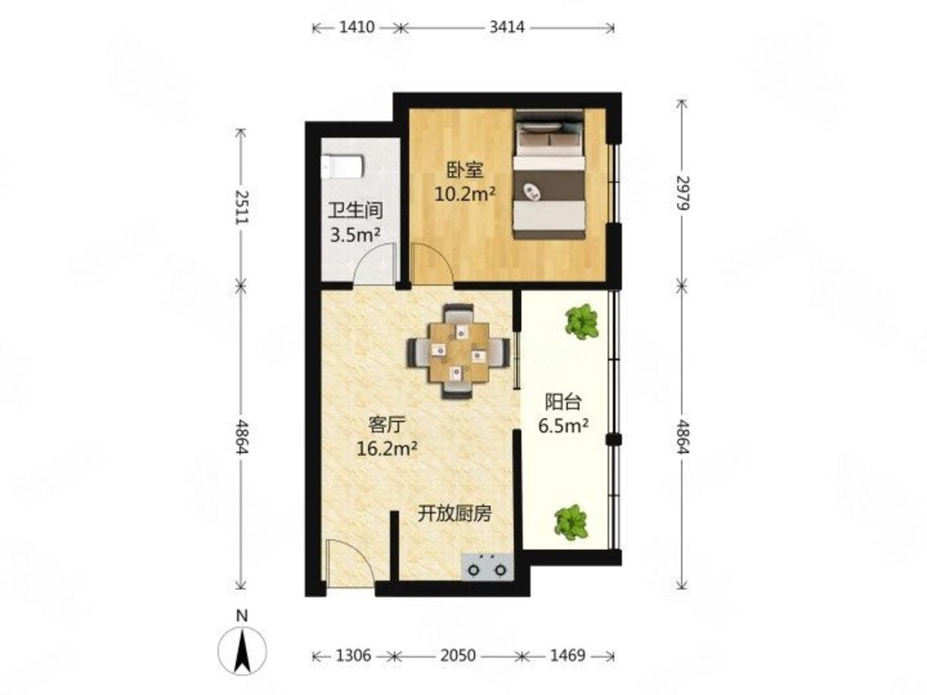 推推99北京房产网小黄庄一区出租房房源图片