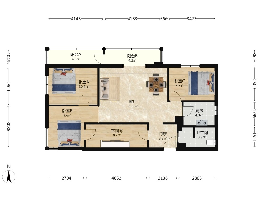 推推99北京房产网和平街西苑乙5号院出租房房源图片