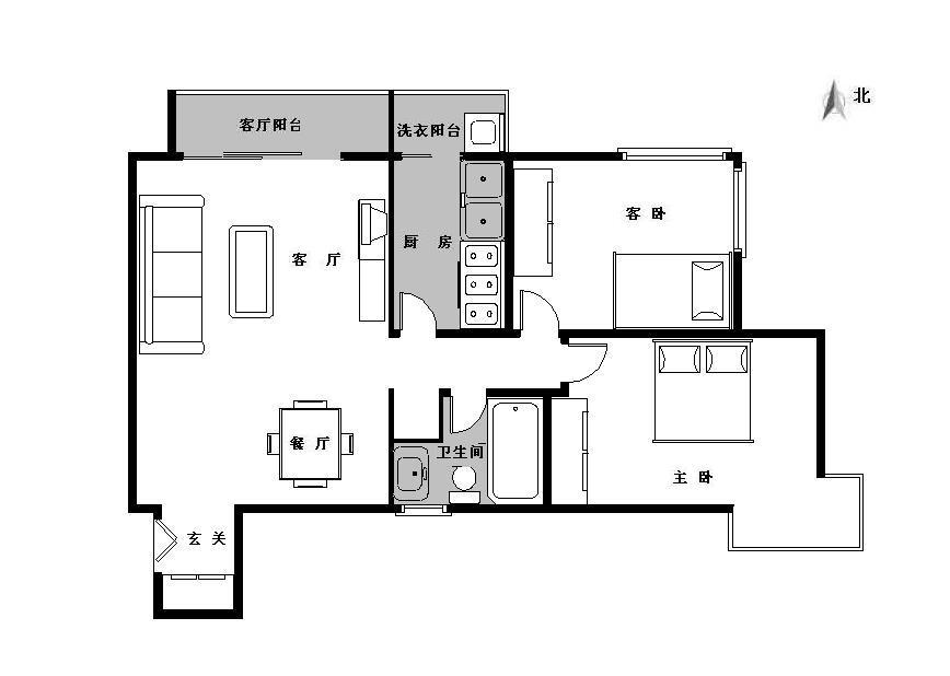 富力城a区_户型图